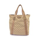 GUCCI グッチ シェリーライン トートバッグ 189669 ベージュ GGキャンバス レディース bag 鞄 【中古】