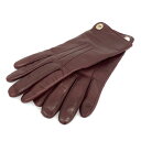 COACH コーチ 手袋 良好 ボルドー レザー ターンロック レディース 手袋 glove グローブ 服飾小物 【中古】 【202501】
