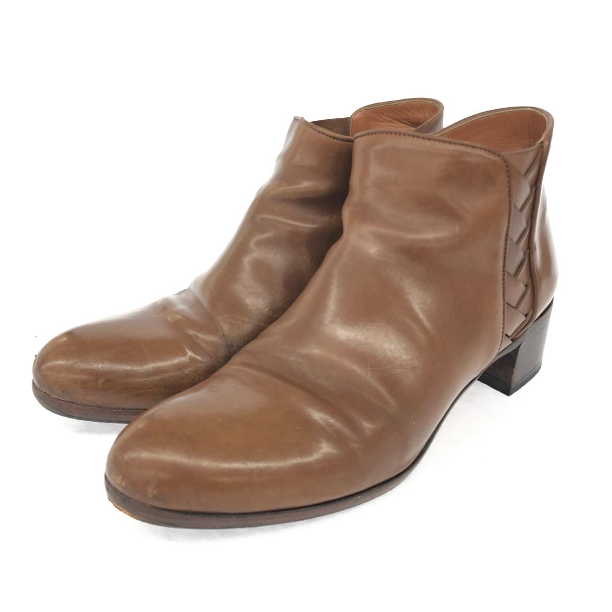 SARTORE サルトル ショートブーツ 36 ブラウン レザー レディース 靴 シューズ ブーティー boots 【中古】