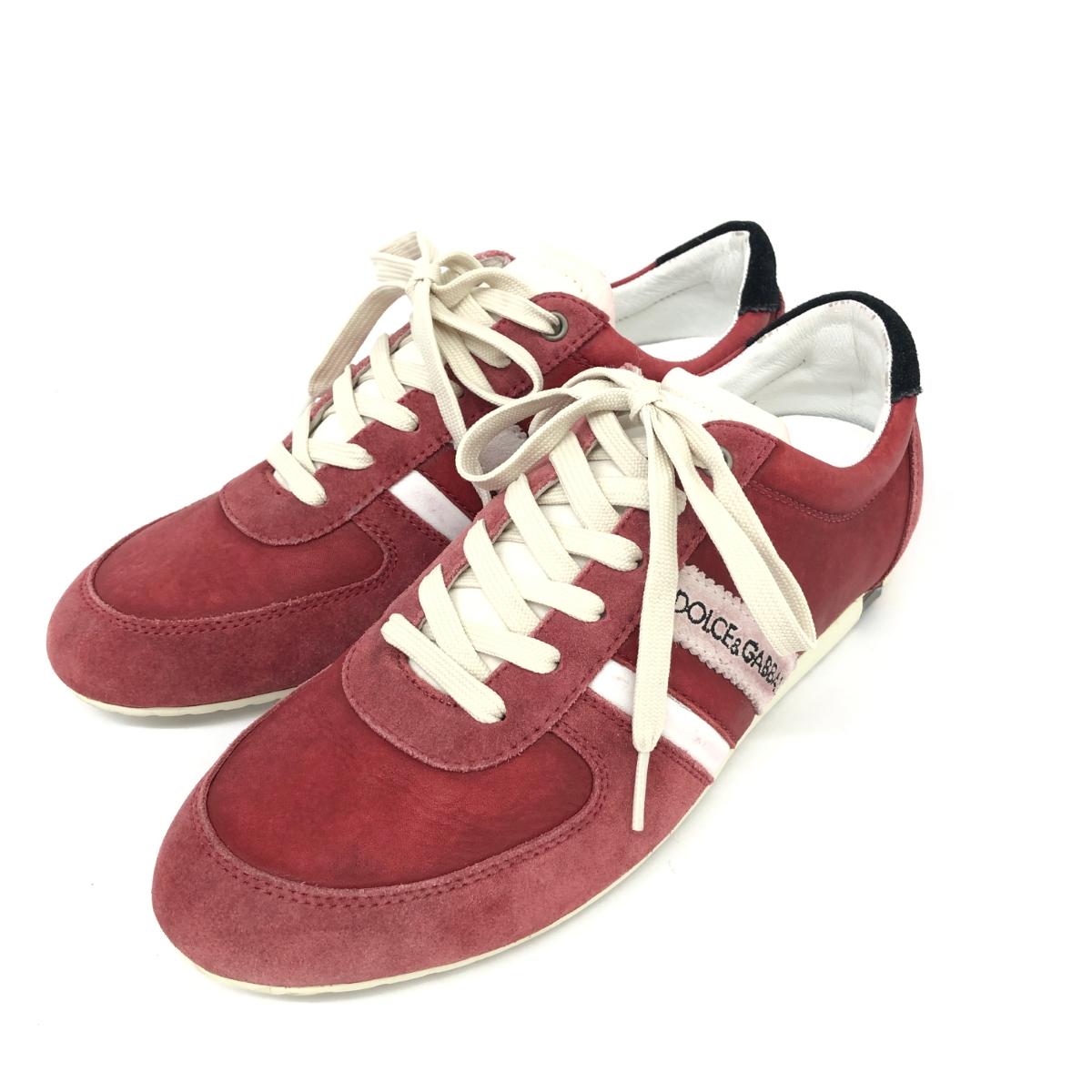 DOLCE&GABBANA ドルチェ&ガッバーナ スニーカー サイズ7 レッド メンズ 靴 シューズ sneakers 【中古】