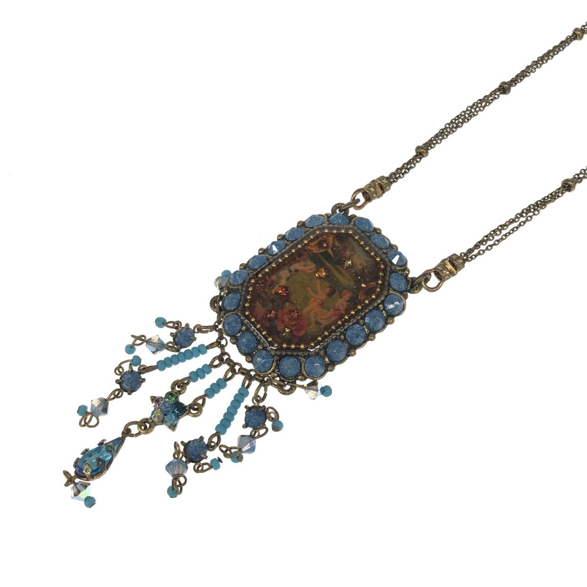 Michal Negrin ミハエルネグリン ネックレス ブロンズカラー レディース チョーカー ペンダント accessory アクセサリー 【中古】