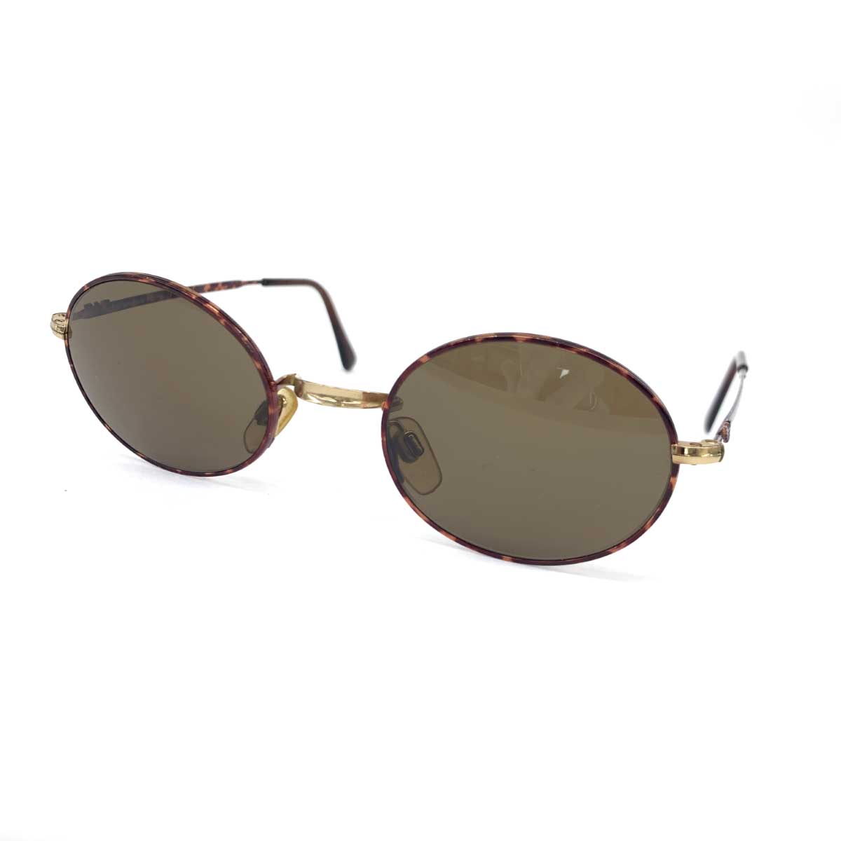 EMPORIO ARMANI エンポリオアルマーニ サングラス 002 721 ブラウン オーバル べっ甲 ユニセックス イタリア製 sunglasses 服飾小物 