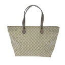 GUCCI グッチ オフィディア トートバッグ 良好 547974 グレージュ レザー・PVC GGミディアム ユニセックス bag 鞄 【中古】