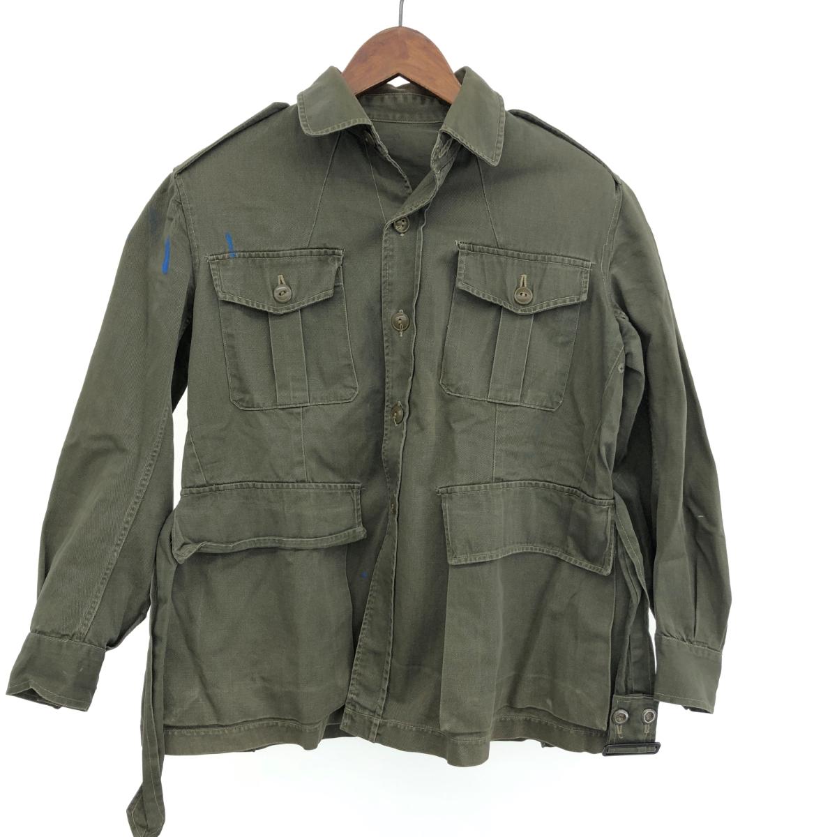 ミリタリー . カナダ軍 ブッシュジャケット サイズ3 カーキ メンズ アウター ヴィンテージ サマーフィールド 【中古】