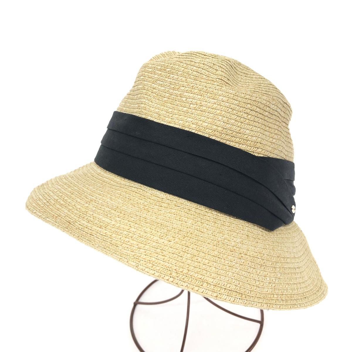 UNTITLED アンタイトル 麦わら帽子 良好 ブラック/ベージュ ペーパー レディース 帽子 ハット hat 服飾小物 