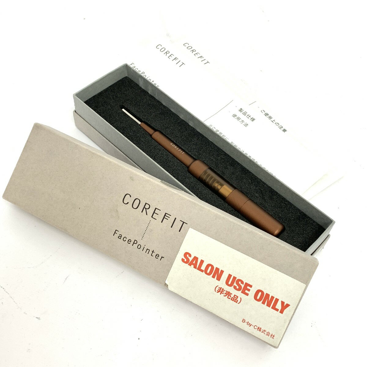 COREFIT コアフィット フェイスポインター 美顔器 箱付き 美品 ブラウン 美容機器 家電 【中古】のサムネイル