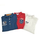 FILA フィラゴルフ ポロシャツ&ワンピース 3点セット シャツM ワンピースL ネイビー レディース トップス ゴルフウエア セット 半袖 【中古】