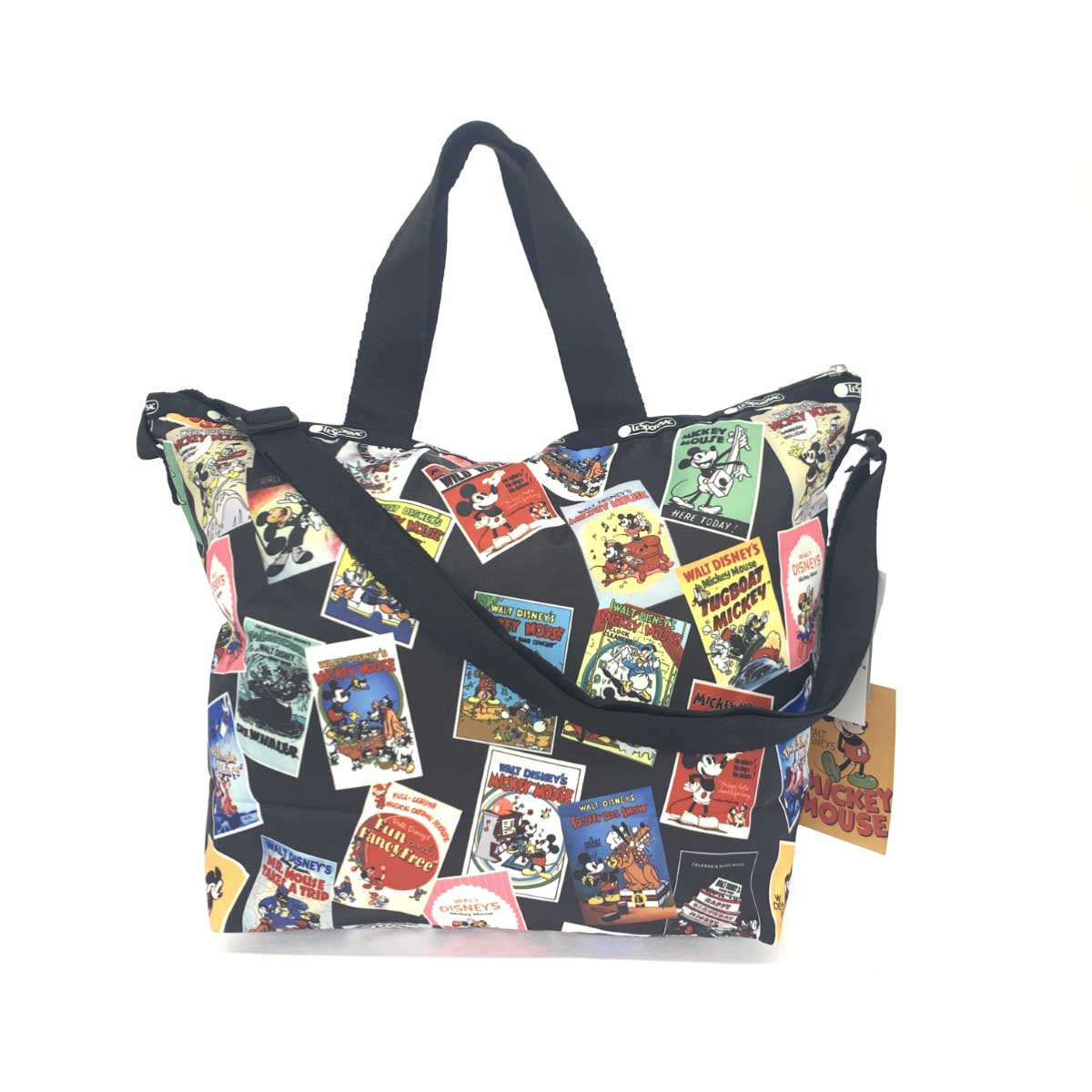 【20％OFFクーポン】★無制限＆全員対象★【202411】 LeSportsac×Disney レスポートサック×ディズニー 2WAYバッグ 未使用品 マルチカラー ナイロン ミッキー＆ミニー レディース bag 鞄 【中古】のサムネイル