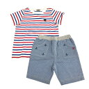 Miki house ミキハウスダブルビー Tシャツ&パンツ 2点セット 未使用品 サイズ90 マルチカラー キッズ 上下セット 子供服 /MP22【中古】