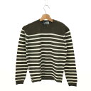 JOHN SMEDLEY ジョンスメドレー 長袖ニット 未使用品 サイズ:XS カーキ メリノウール レディース STRIPE SWEATER トップス 【中古】 【202501】