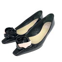 Christian Dior クリスチャンディオール ローズバレリーナ パンプス 36 ネイビー エナメル レディース 靴 シューズ shoes 【中古】(4)