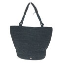 Helen Kaminski ヘレンカミンスキー トートバッグ ブラック ラフィア×レザー レディース bag 鞄 【中古】