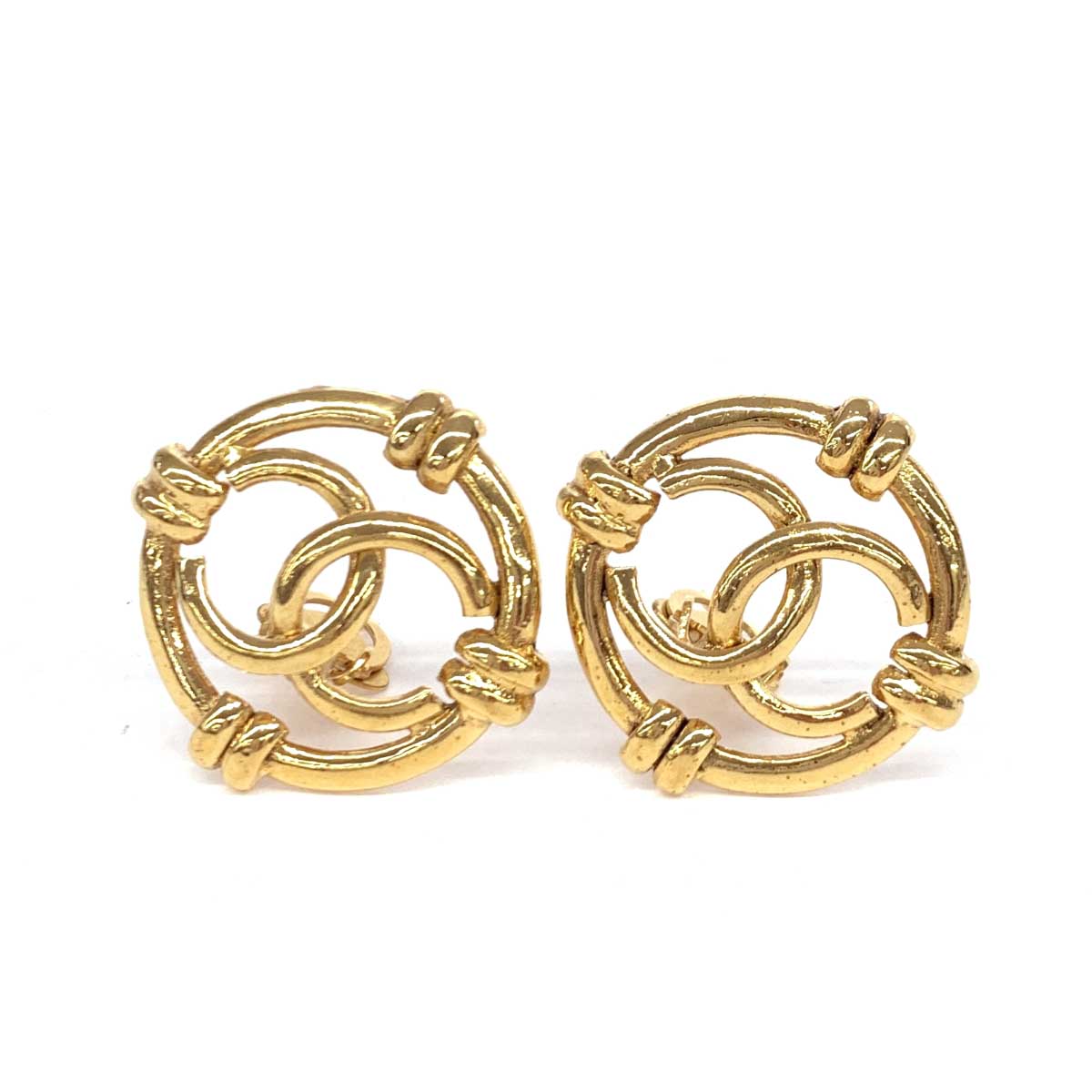 CHANEL シャネル イヤリング 良好 コメ有り 93A ゴールドカラー GP ココマーク レディース ヴィンテージ accessory アクセサリー 【中古】