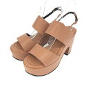 Robert Clergerie ロベールクレジュリー サンダル 良好 36 ピンクブラウン フランス製/厚底 レディース 靴 シューズ shoes 【中古】(4)