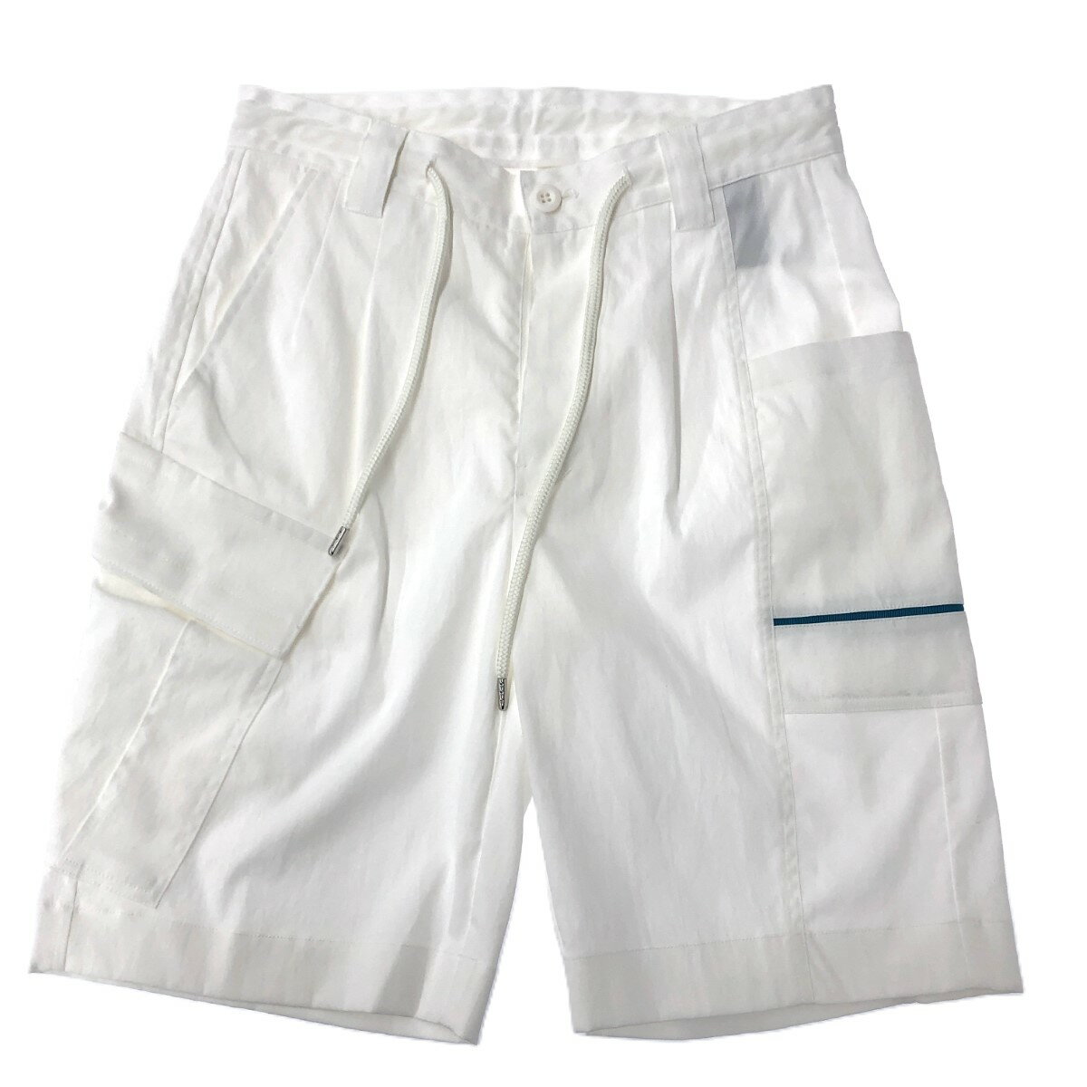 WISKII ウィスキー ショート パンツ 良好 S ホワイト メンズ イレギュラーカーゴショーツ ボトムス 買えるLEON 【中古】