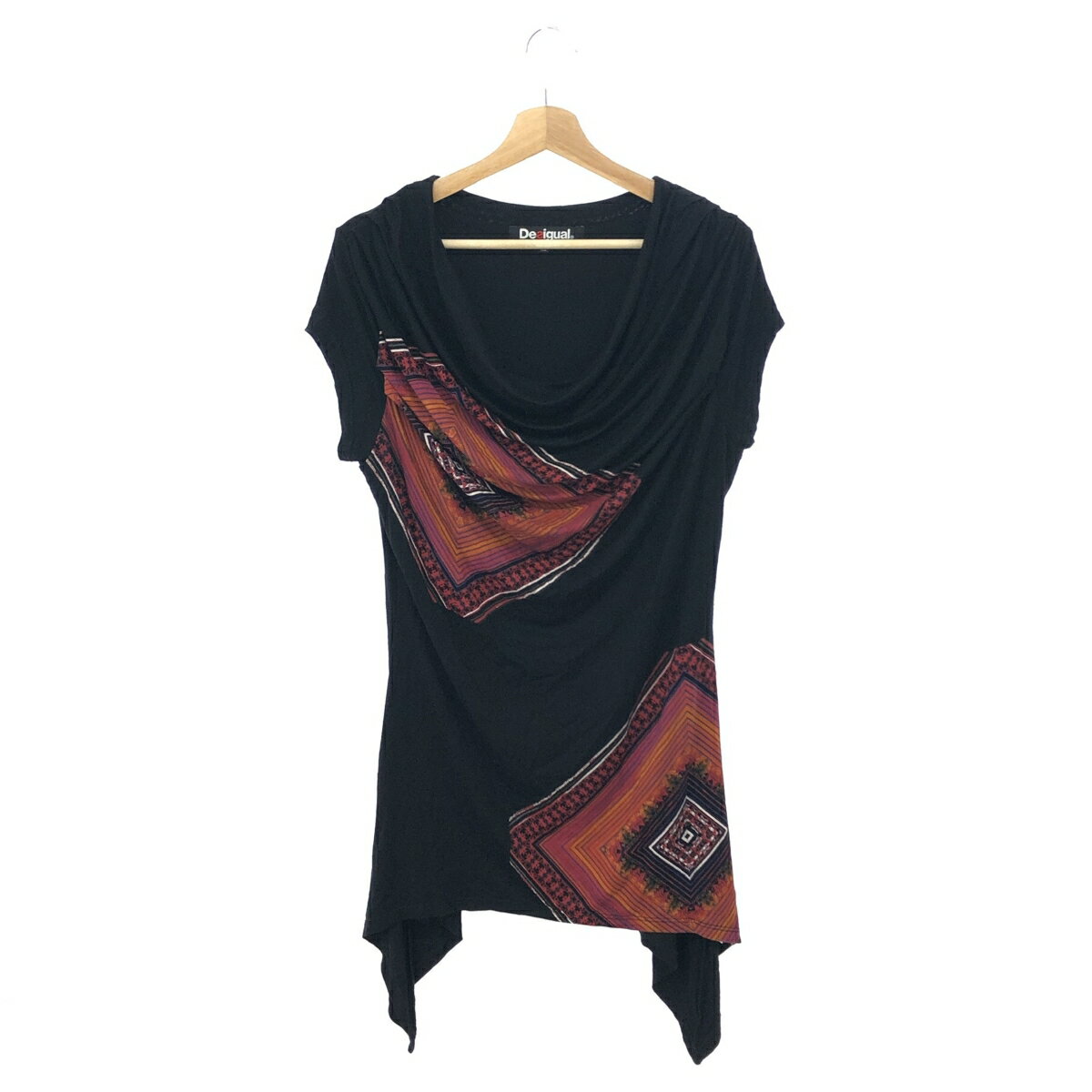 Desigual デシグアル チュニック サイズ:XL ブラック レディース トップス 【中古】