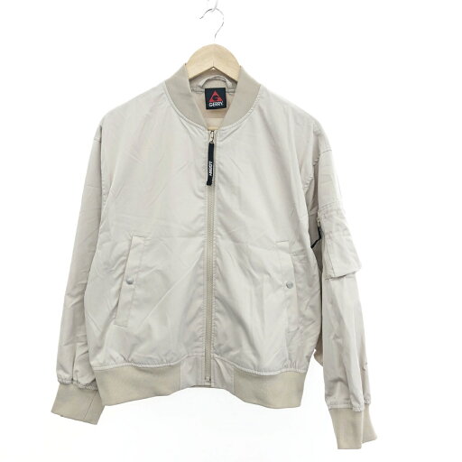 GERRY ジェリー ブルゾン 未使用品 サイズ:L ベージュ ポリエステル レディース アウター MA-1 20 【中古】 GERRY ジェリー ブルゾン 未使用品 サイズ:L ベージュ ポリエステル レディース アウター MA-1 20 【中古】