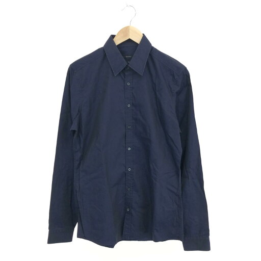 GUCCI グッチ 長袖シャツ サイズ:15 1/2 ネイビー メンズ 総柄 トップス 【中古】 GUCCI グッチ 長袖シャツ サイズ:15 1/2 ネイビー メンズ 総柄 トップス 【中古】