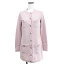 CHANEL シャネル ロングカーディガン 新品同様 サイズ:36 P73485K10530 ピンク カシミヤ レディース トップス 22AW ココマーク釦 【...