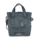BALENCIAGA バレンシアガ 2WAYバッグ 良好 ブラック キャンバス ARMY ユニセックス 多機能 bag 鞄 【中古】