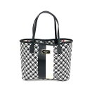 Kate spade ケイトスペード トートバッグ 良好 ブラック×ホワイト PVC スペード柄 レディース bag 鞄 【中古】