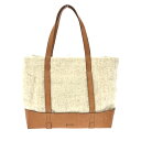 genten ゲンテン トートバッグ ベージュ 異素材 ユニセックス bag 鞄 【中古】
