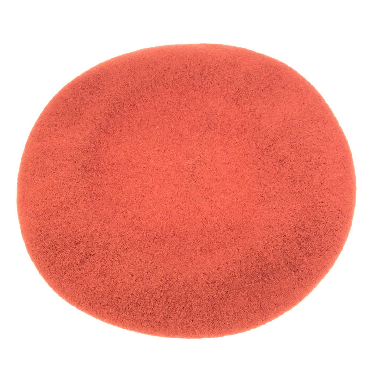 KANGOL カンゴール ベレー帽 帽子 未使用品 S オレンジ ウール レディース 帽子 ハット hat 服飾小物 ..