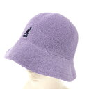 KANGOL カンゴール バケットハット 帽子 未使用品 L パープル リバーシブル ロゴ刺繍 ユニセックス 帽子 ハット hat 服飾小物 【中古】