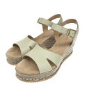 Clarks クラークス ウェッジソール サンダル 新品同様 24.5 ホワイト レディース 靴 シューズ shoes 【中古】(4)