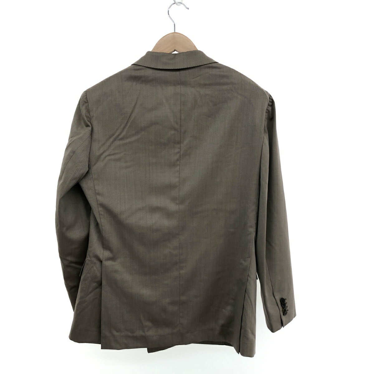 BRIONI ブリオーニ 2B ピークドラペル ダブル セットアップ 良好 サイズ:48 ブラウン メンズ VENTIQUATTRO 最高級 ガーメント付 【中古】