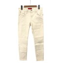 RED CARD レッドカード デニムパンツ 良好 サイズ:24 オフホワイト レディース スリム スキニー 56403 ボトムス 【中古】