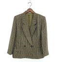 Burberry's バーバリーズ ジャケット ブラウン ウールシルク レディース アウター チェック柄 【中古】
