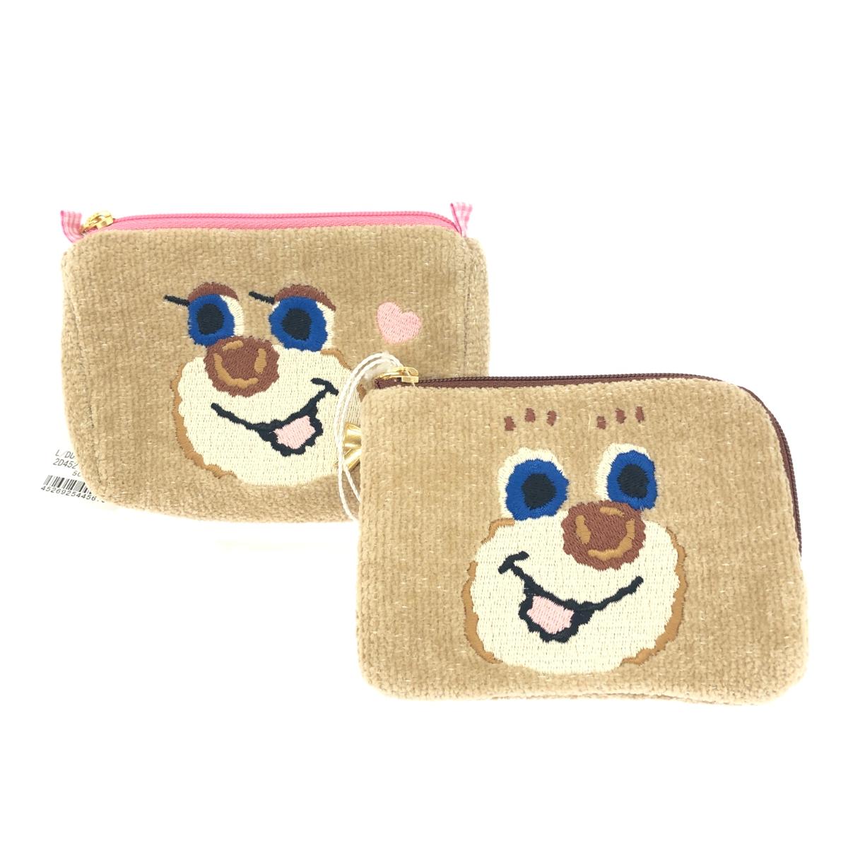 FEILER フェイラー ドアップテディ・ドアップテディガール ポーチ 未使用品 ブラウン レディース 小物入れ poach インナーバッグ 【中古】のサムネイル