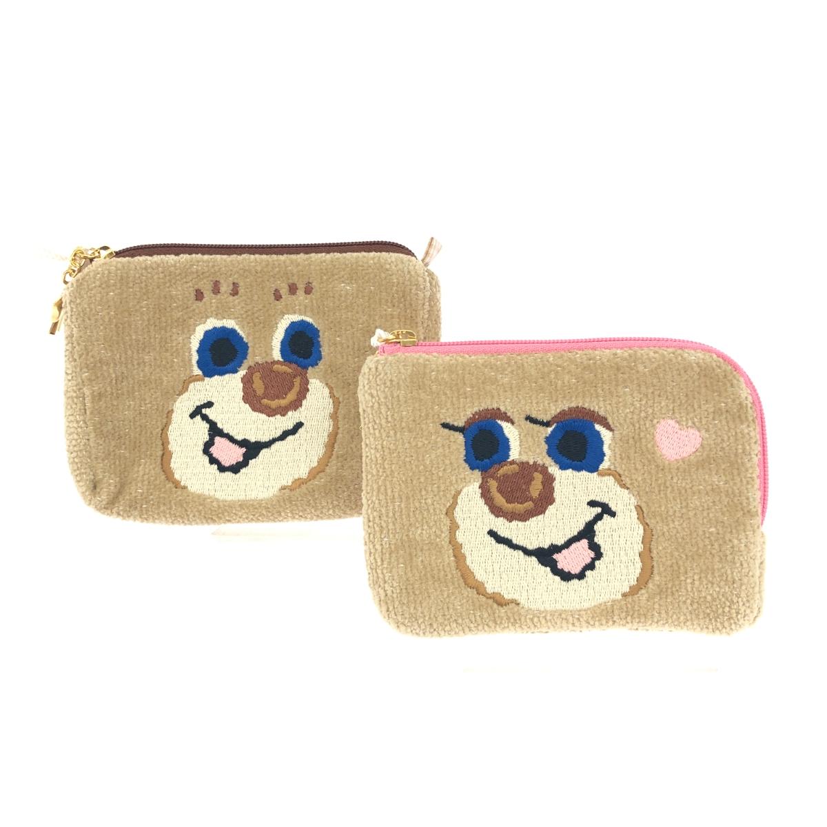 FEILER フェイラー ドアップテディ・ドアップテディガール ポーチ 未使用品 ブラウン レディース 小物入れ poach インナーバッグ 【中古】のサムネイル