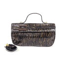 silvano biagini シルヴァーノ ビアジーニ 2WAYバッグ ブラウン レザー リザード調 レディース イタリア製 ヴィンテージ bag 鞄 【中古...