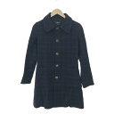 A.P.C. アーペーセー コート サイズ:XS ネイビー ウール混 レディース チェック柄 ロング アウター 【中古】(4)