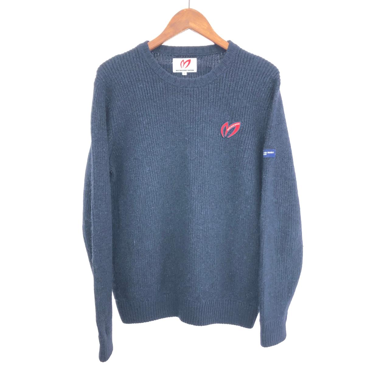 MASTER BUNNY EDITION マスターバニー クルーネック ニット サイズ:5 ネイビー メンズ トップス 【中古】(4)