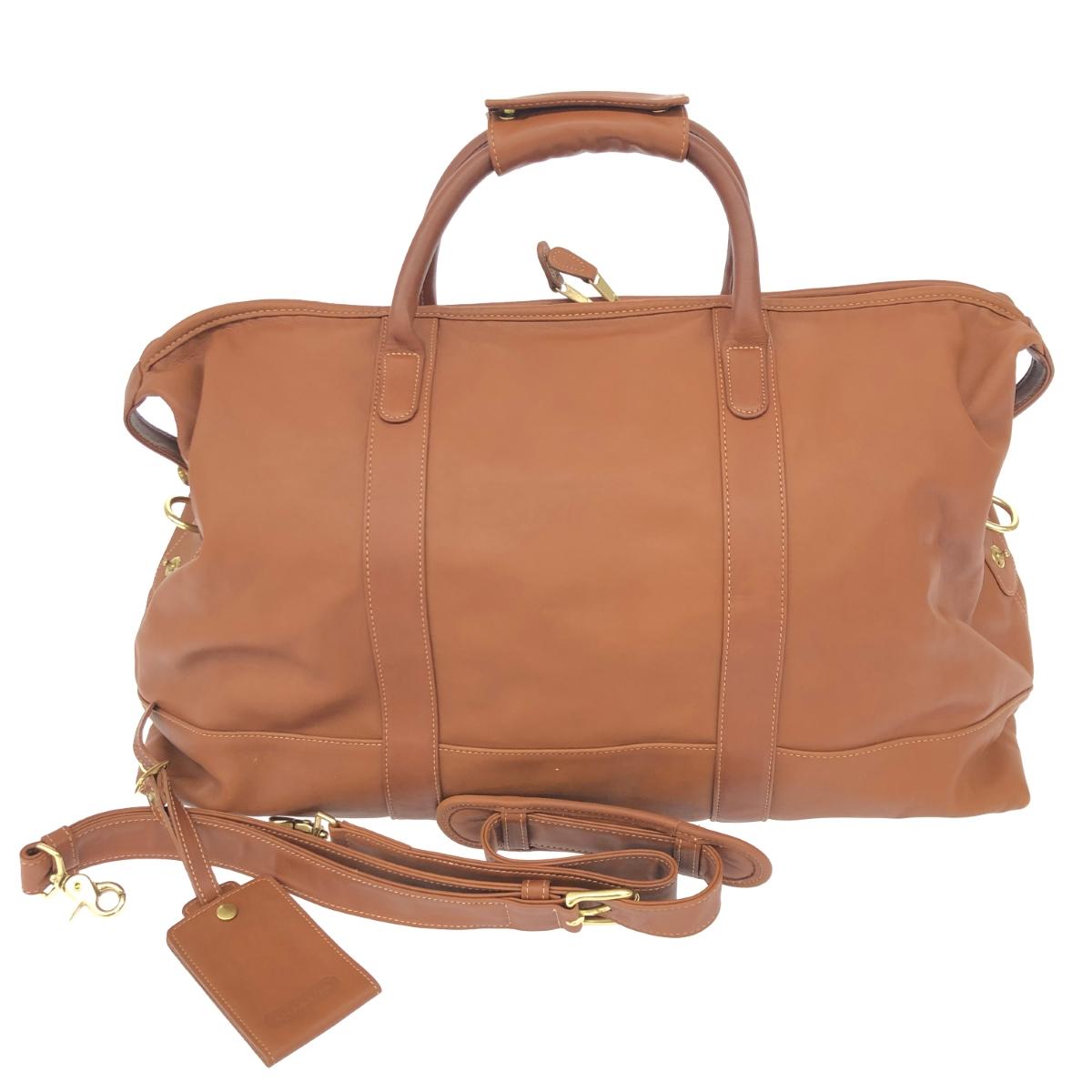 COACH オールドコーチ ボストンバッグ ブラウン レザー ユニセックス ドラムバッグ bag 鞄 【中古】