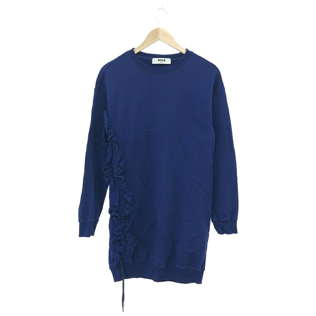 MSGM エムエスジイエム 長袖ワンピース サイズ:M ブルー レディース トップス 【中古】