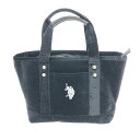 【20%OFFクーポン】★無制限&全員対象★ 7月31日〆【202505】 U.S. POLO ASSN. ユーエスポロアッスン トートバッグ ブラック ベロア...