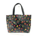 FEILER フェイラー ハイジ ミニトートバッグ 良好 ブラック PVC レディース bag 鞄 【中古】
