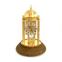 MASTER QUARTZ マスタークォーツ 置時計 ゴールドカラー ドーム/アンティーク 家具 アンティーク家具 レトロ 【中古】