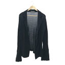 Yohji Yamamoto +NOIR ヨウジヤマモトプリュスノアール ロングスリーブカーディガン サイズ2 ND-T26-154 ブラック レディース ニット 【中古】