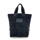 LANVIN COLLECTION ランバンコレクション トートバッグ ブラック コーデュロイ レディース bag 鞄 【中古】