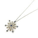 ★楽天スーパーセール対象商品★ シルバーアクセサリー SVネックレス 雪の結晶 925 シルバーカラー レディース IEI accessory アクセサリー 【中古】