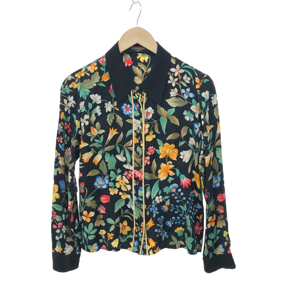 夏 美品 国内正規品 LEONARD Tシャツ トップス 花柄☆40136 夏 美品 国内正規品 LEONARD Tシャツ トップス 花柄☆40136