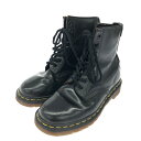 【20%OFFクーポン】★無制限&全員対象★ 7月31日〆【202505】 Dr.Martens ドクターマーチン ペイント加工 8ホールレースアップ ブーツ 5 ブラック レディース 靴 シューズ イングランド製 【中古】(4)