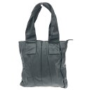 ZARA ザラ トートバッグ 良好 ブラック フェイクレザー プリーツ レディース bag 鞄 【中古】
