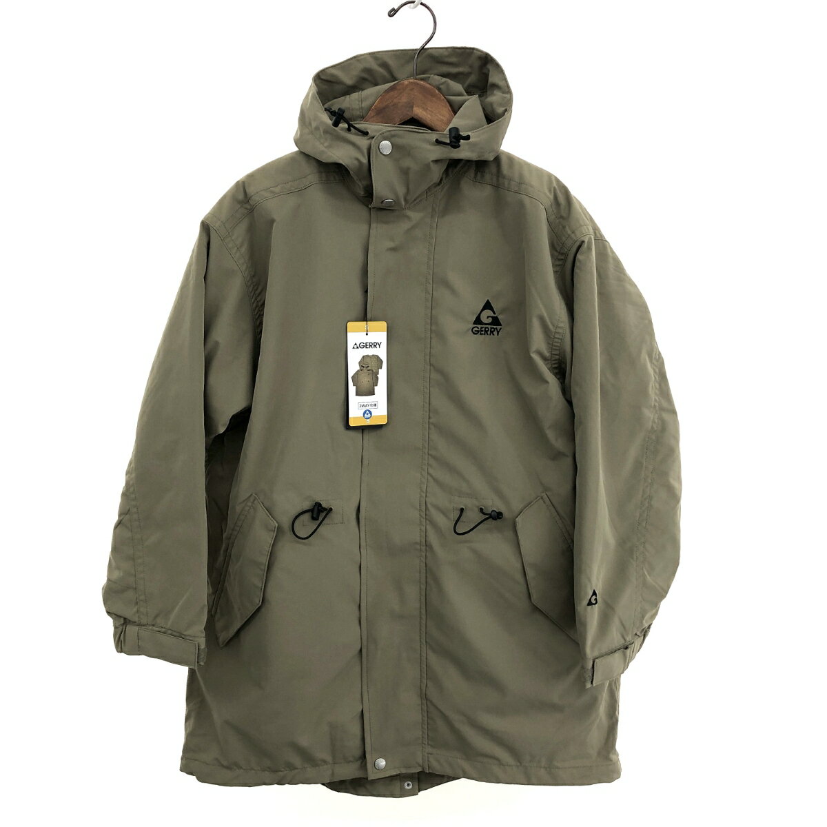 GERRY ジェリー 中綿フーディ ジャケット 未使用品 サイズ:S カーキ メンズ アウター 【中古】