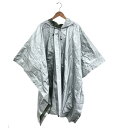 MARC JACOBS マークジェイコブス レインポンチョ 良好 シルバーカラー レディース アウター レインウエア 【中古】